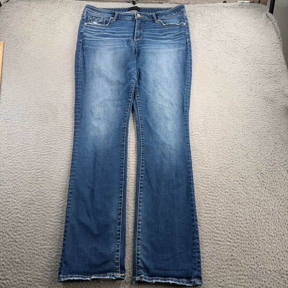Buckle Black Jeans Fit No. 53 Women 34x34 Blue Straight Leg BBW4107 Stretch